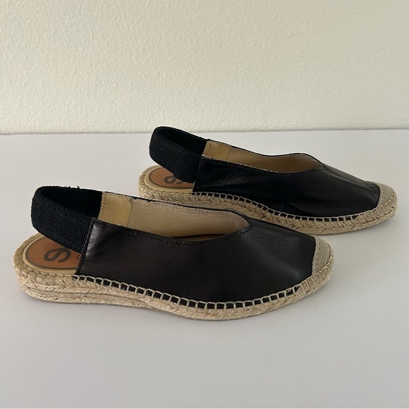 Salvi SV Slingback Espadrille Flats Euro Summer Sandal Brown Size EU36 US 5.5 - Picture 6 of 12
